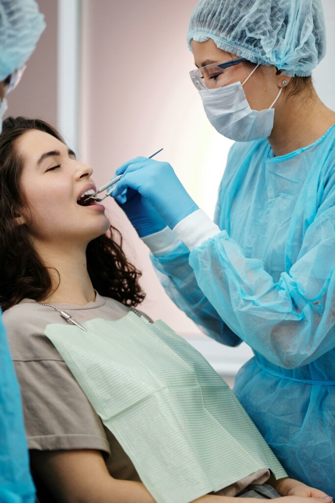 Reno cosmetic dentist helping out a patient